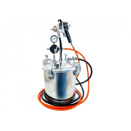 Centrale pneumatique peinture pistolet + cuve 8.5L