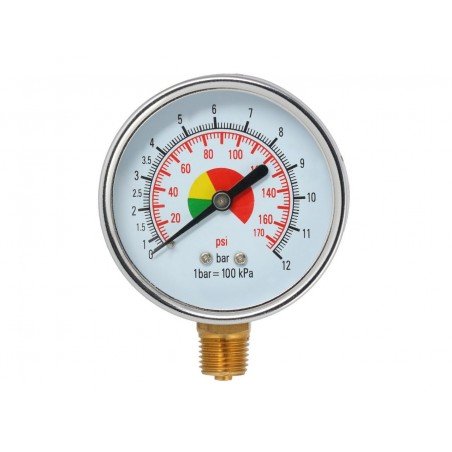 Manomètre pour gonfleur 12 bar