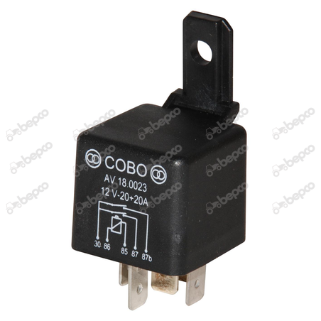 Relais 12V / 20 + 20 A