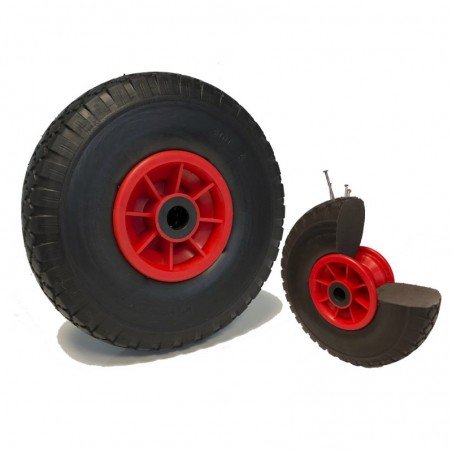 Roue increvable diable 260x85 (3.00-4) alésage 20 ou 25 mm
