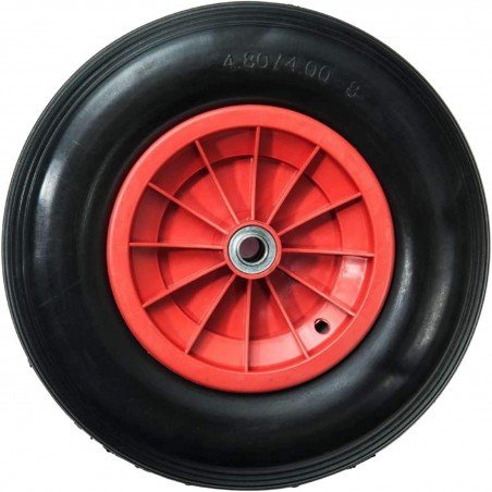 Roue de brouette increvable 400 x 85 alésage 20